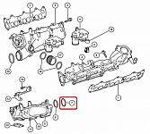 Кольцо уплотнительное впускного коллектора, 3.0L, MOPAR (05175710AA, A6420980180)