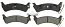 Колодки задние,  D666, (GCh 9498),  ZEKKERT (BS1273, ZX666, PGD666C, 04883717AA)