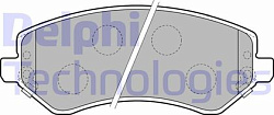 Колодки передние  D856, (KJ 0207_CV 0107), DELPHI (LP1773, ZX856, 05066427AA, 05096349AA, PGD856M)