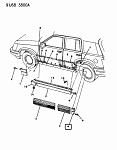 Накладка крыла заднего, левого, LAREDO, MOPAR (5CF51LS5) (в коробке)