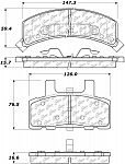 Колодки  D369, передние дисковые, 4WD, PATRON (PBP081, 89026844, 18038503, 171-599)