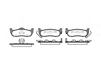 Колодки задние, D1041, (GCh 0510_Commander 0610),  REMSA (110610, PGD1041C, PGD1087C, 05080871AB)