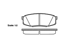 Колодки торм задние LC200 07- (127200, 04466-60120, 04466-60160, LP2154), REMSA