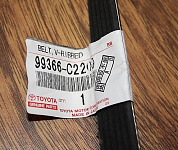 Ремень генератора LC100 GEN 2UZ 99-02 (99366-C2200, 90916-02437, 6PK2200), TOYOTA