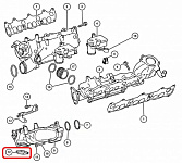 Прокладка патрубка впускного коллектора, 3.0TD, MOPAR (05175712AA, A6421410080)