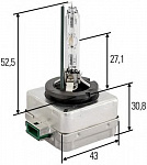 Лампочка, фары ксеноновая, D3S 12V 35W PK32D-5, 4300K, LYNX (L19735W, 84032, L0000D3S, D3SNX3S)