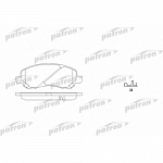 Колодки передние  D866, (PM_MK_JS 0713), PATRON (PBP1621, 68020494AB, 68035576AA, 05191217AA)