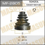Пыльник ШРУСа внутренний LC120 02- Lexus GX470 02- (MF2805, 04427-60140, 4437-60041), MASUMA