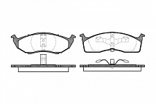 Колодки  D591, передние дисковые,  REMSA (061000, PGD730M, PGD730AM, PGD591M, 04882107, 05010034AB)