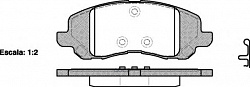 Колодки передние  D866, (PM_MK_JS 0713),  REMSA (080420, !!! PGD1285C !!!, 68020494AB)