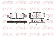 Колодки задние, D1037,  (PM_MK 0715), (BRF),  REMSA (105102, 05191271AC, 05191271AB)