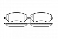 Колодки передние  D856, (KJ 0207_CV 0107),  REMSA (080702, V1013984A, 05066427AA, 05096349AA)