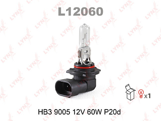 Лампочка, H9005 / HB3,  65W, галогенная, дальний, LYNX (L12060, 8GH005635121)