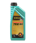 Масло трансмиссии 75W-90 GL4/5, FULL SYNTHETIC, 1л, (KS00031), KORSON 