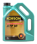 Масло трансмиссии  ATF VI, FULL SYNTHETIC 4л (KS00122), KORSON 