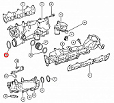 Кольцо уплотнительное впускного коллектора, 3.0L, MOPAR (05175644AA, A0139970045)