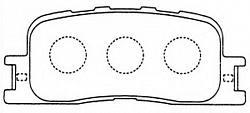 Колодки торм задние Camry 01-06 (D2219 , 04466-33130, 04466-48020, 04466-33100), KASHIYAMA