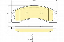Колодки передние  D945, (GCh 9904), "Akebono", PATRON (PBP1659, 05093183AB)