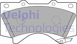 Колодки торм передние LC200 07- Lexus LX570 07- (LP2134, D2278M, 04465-60280, 04465-60300), DELPHI