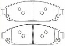 Колодки передние D1080, (GCh 0510_Commander 0610), HSB (HP5258, 05080868AC)